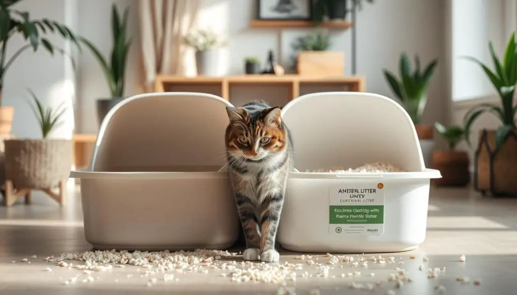 transitioning cat litter