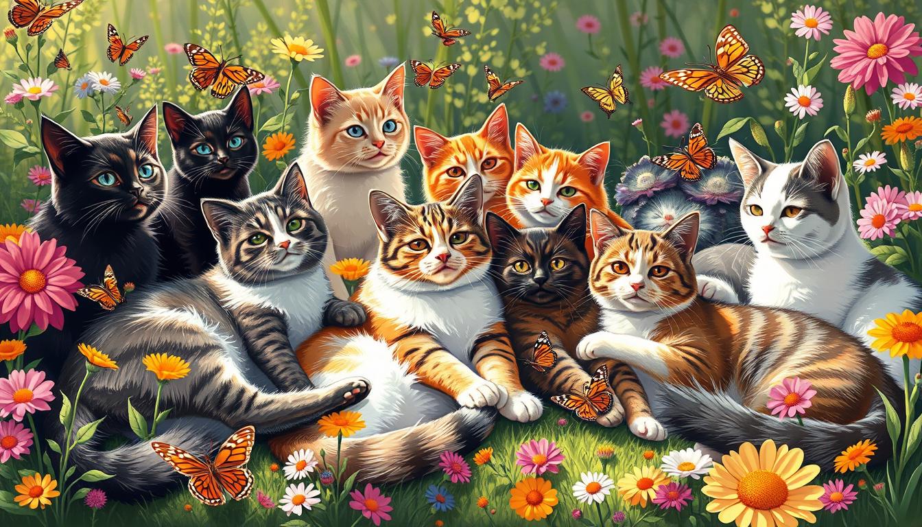 A group of cats called