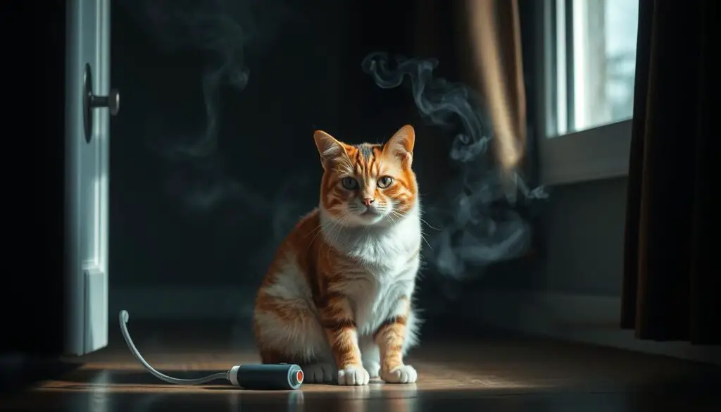 Can cats get asthma from smoke