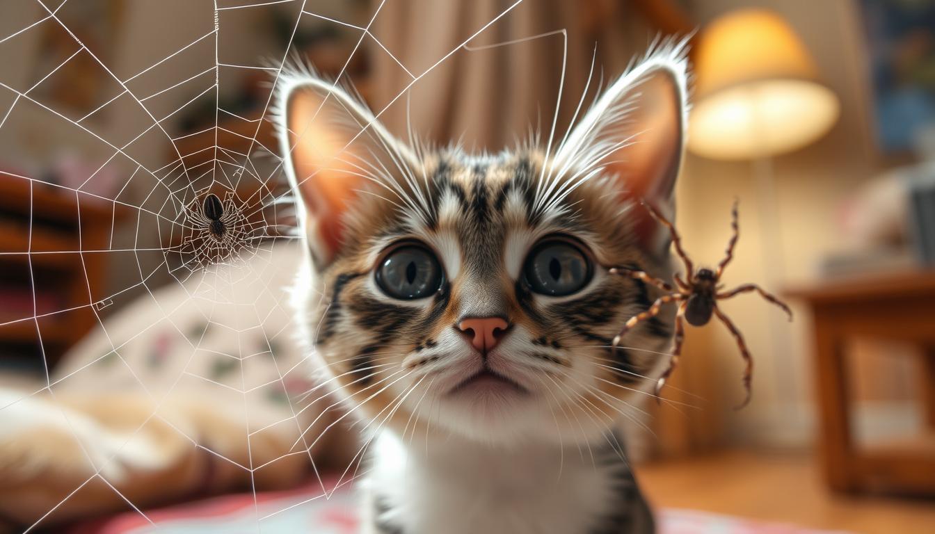 Can cats get bit by spiders