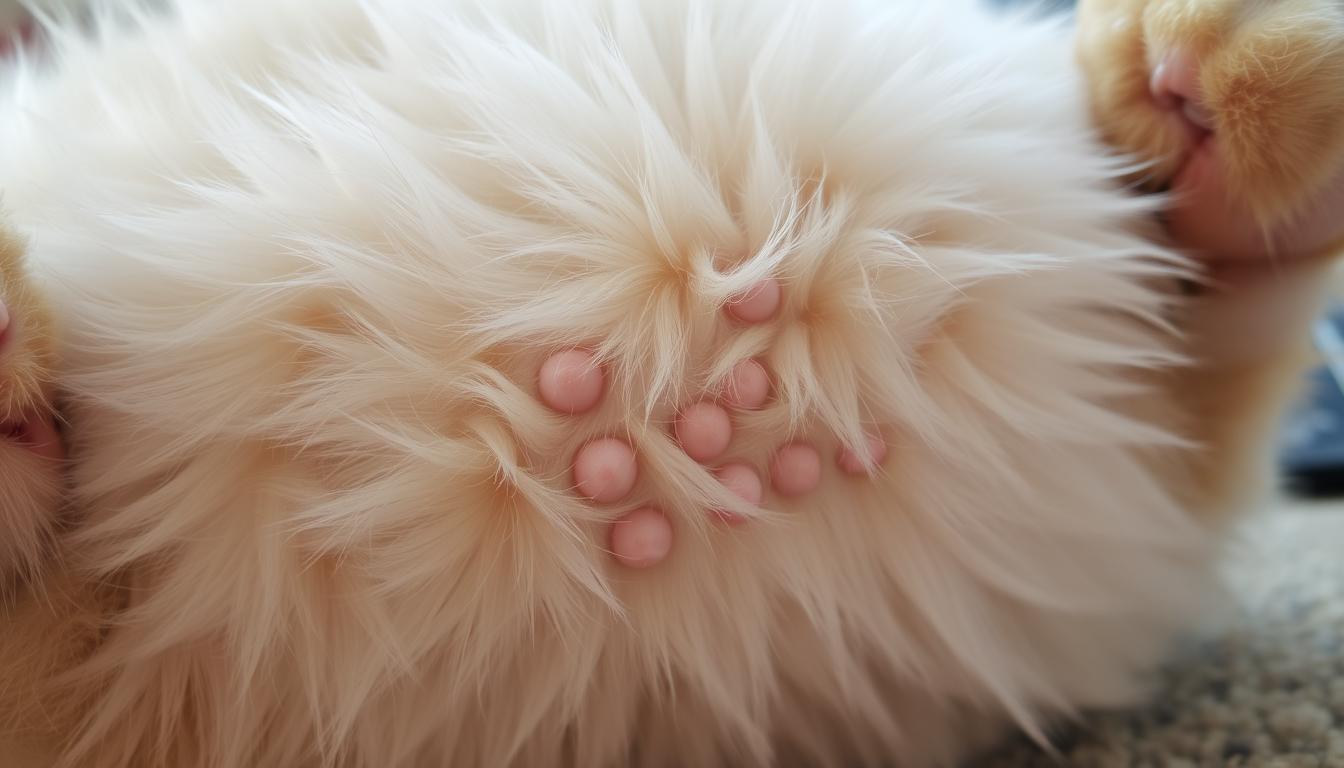 Can cats get pimples on their belly