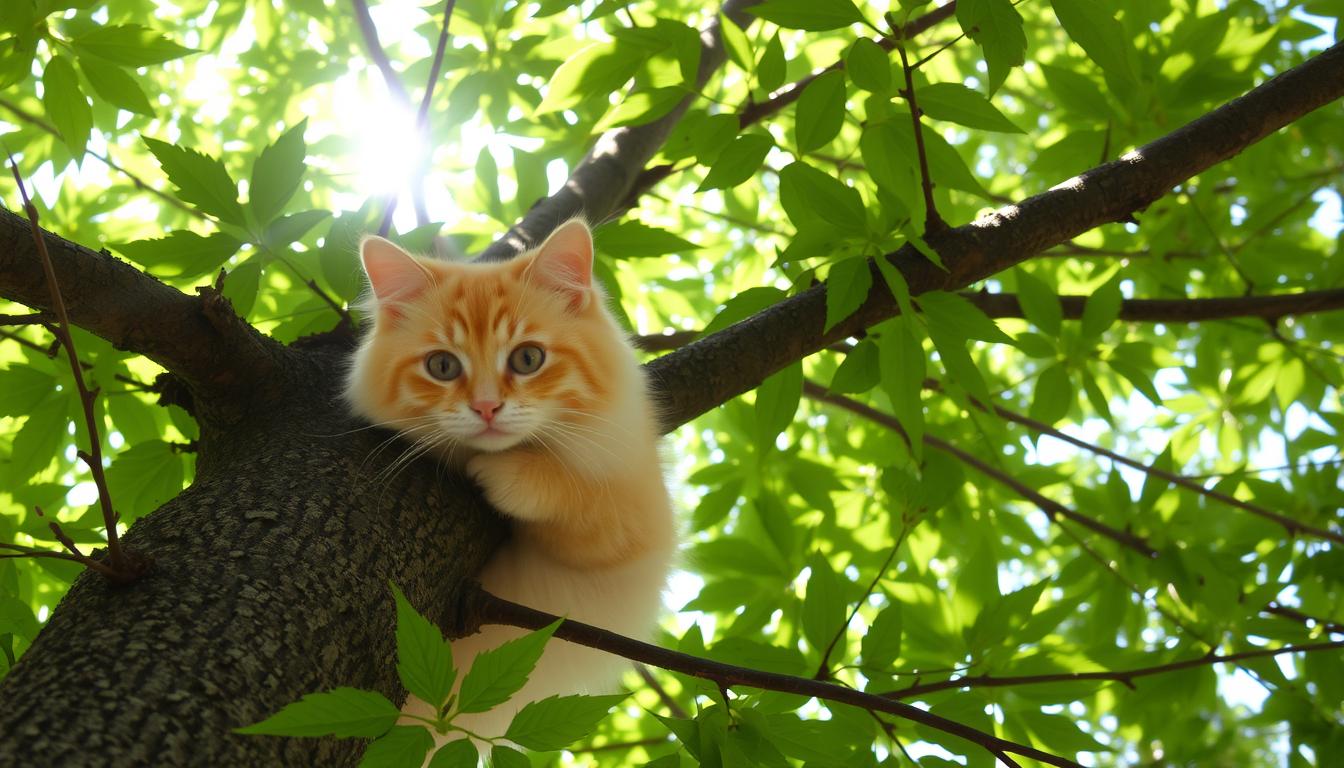 Can cats get stuck in trees