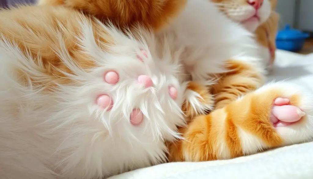 Cat belly bumps