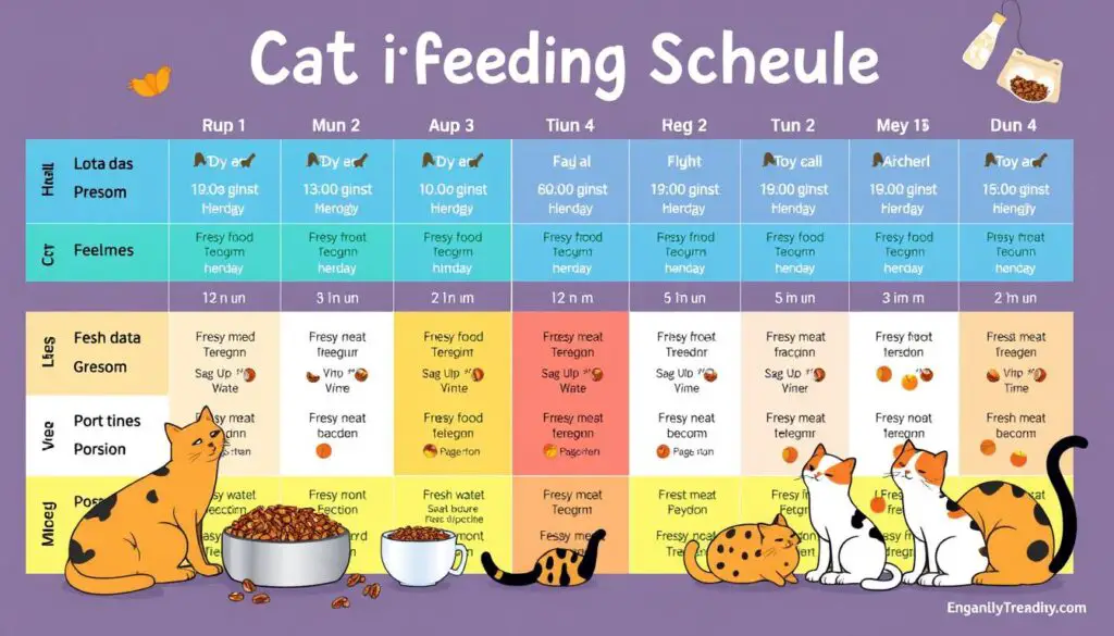 Cat feeding schedule