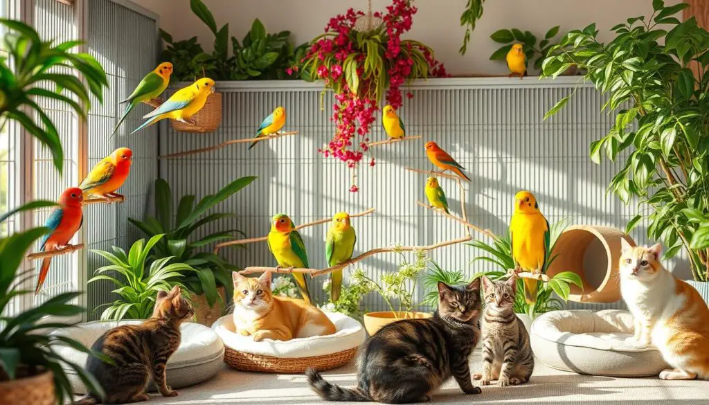 Cat-friendly bird species