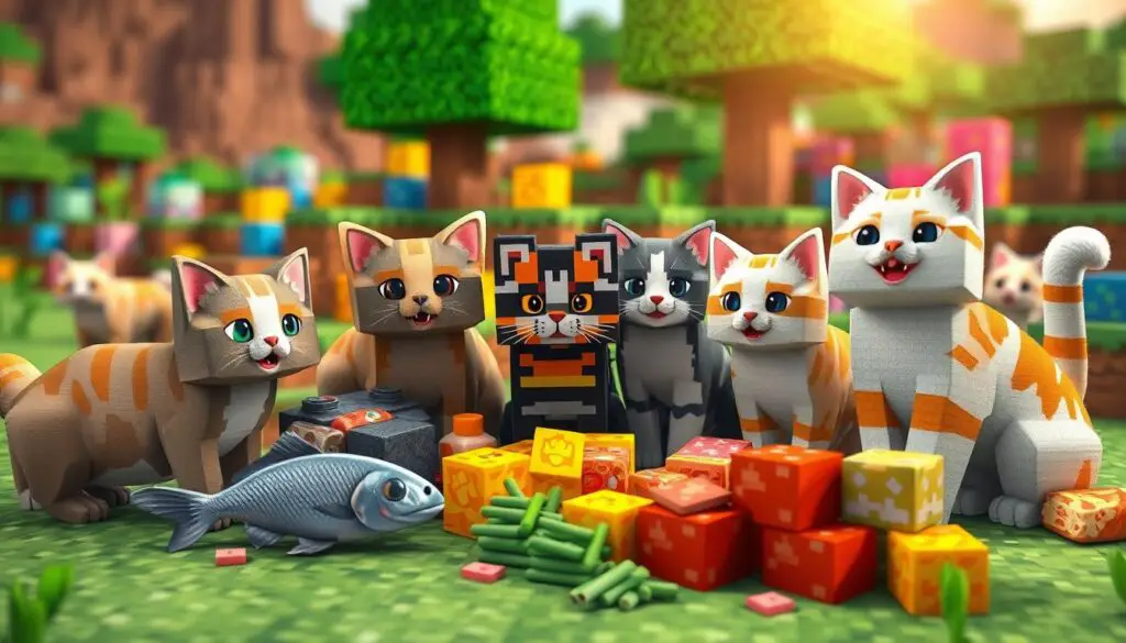 Cats diet in Minecraft