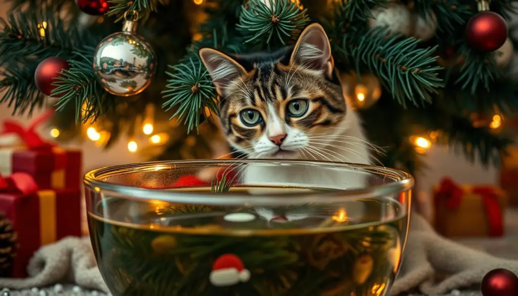 Christmas tree water poisoning in cats