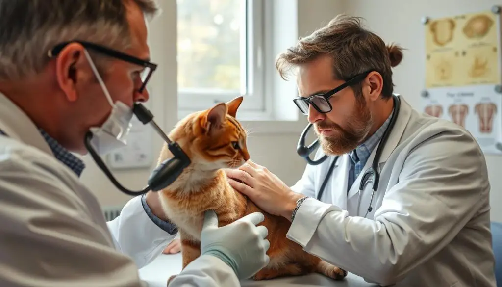 Diagnosing mange in cats