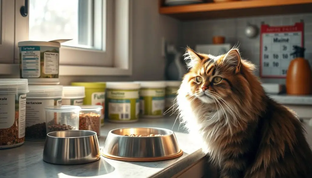 Feeding Maine Coon cats