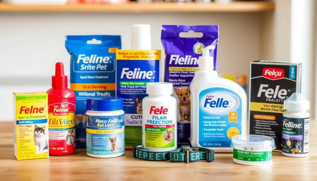 Feline flea prevention products