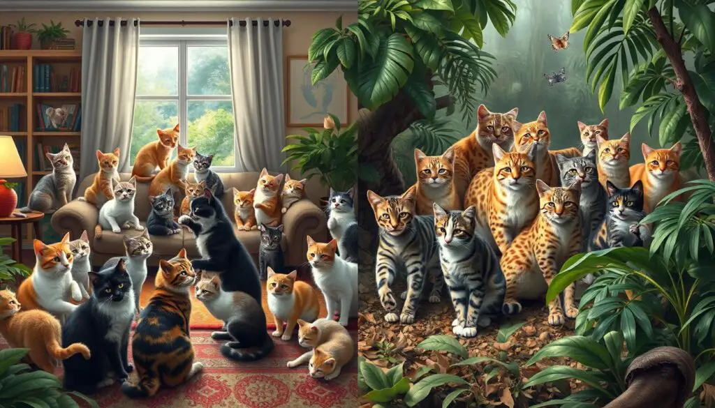 Feline social groups