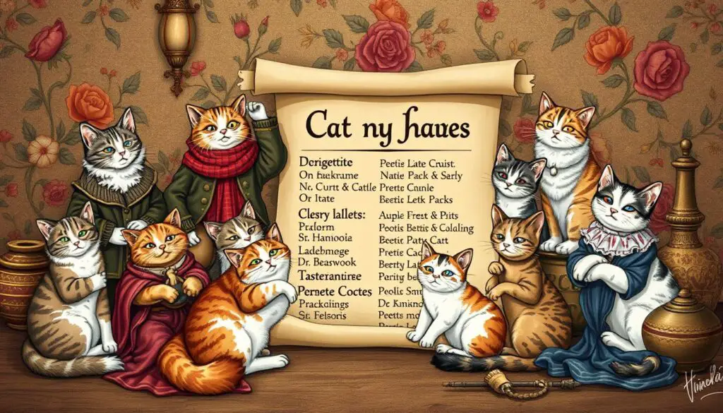 Historical cat group names