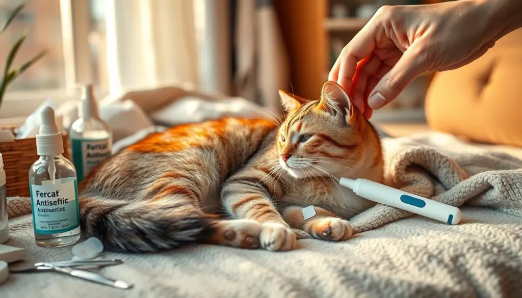 Managing cat skin infections