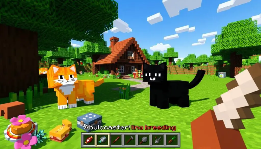 Minecraft cat breeding tutorial