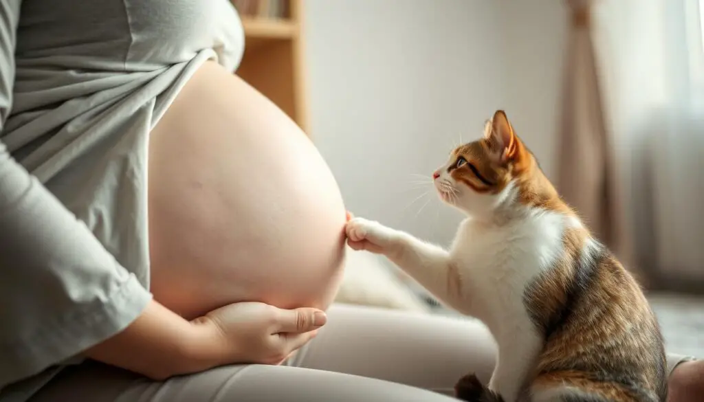 Pregnancy detection in cats