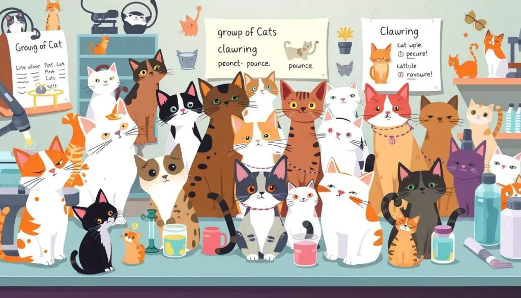 Scientific study on cat gathering names