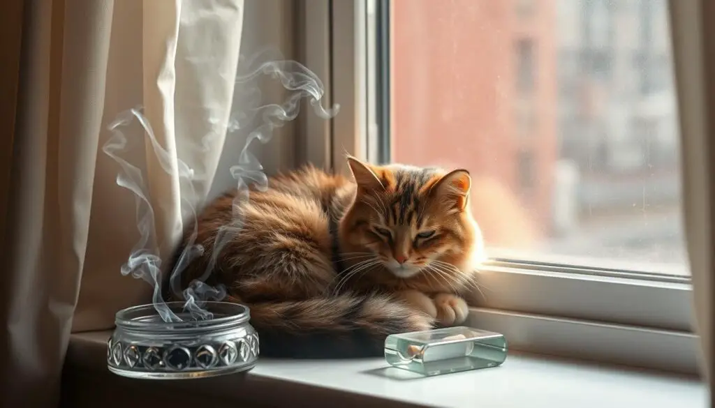 Secondhand smoke and feline asthma