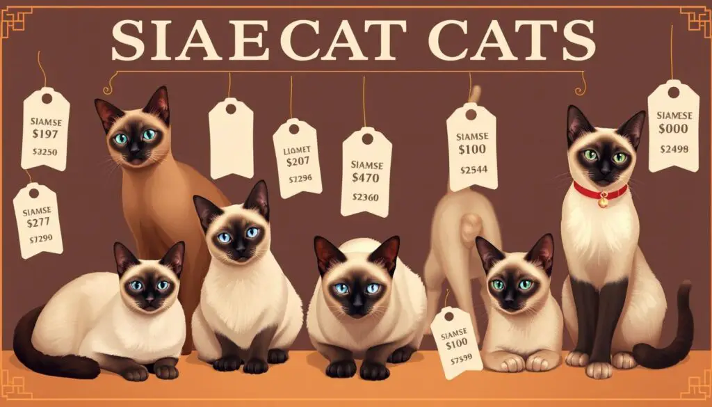 Siamese cat price range