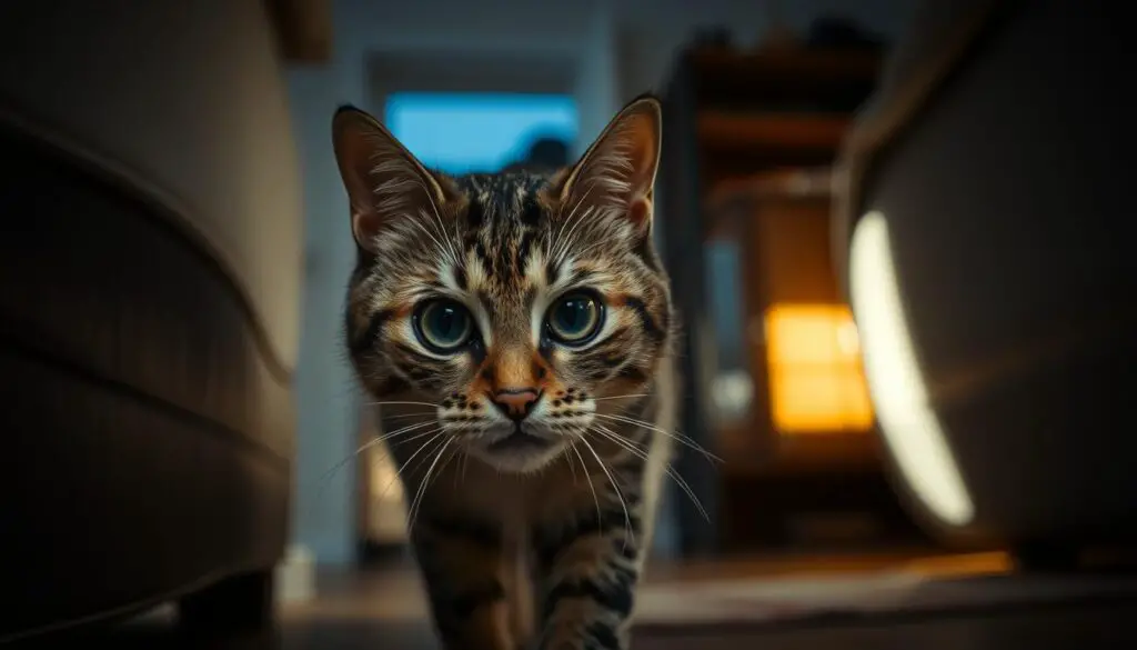 Signs of vision problems in cats