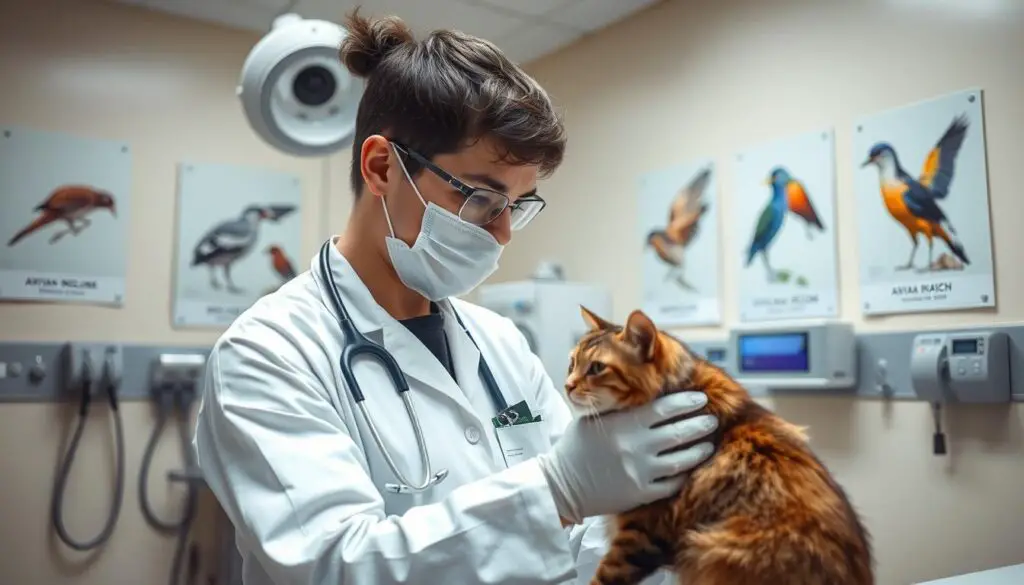 Veterinary care for feline avian influenza