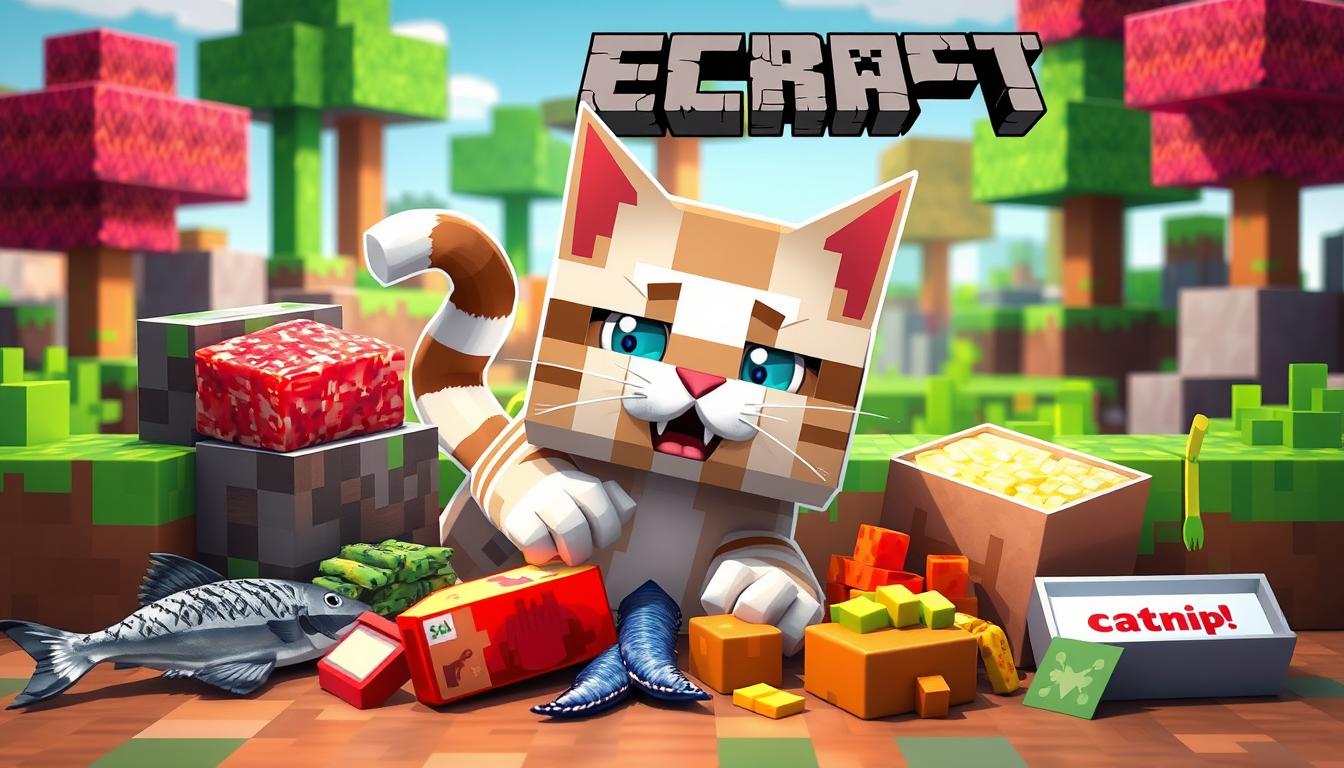 What does cats eat in Minecraft