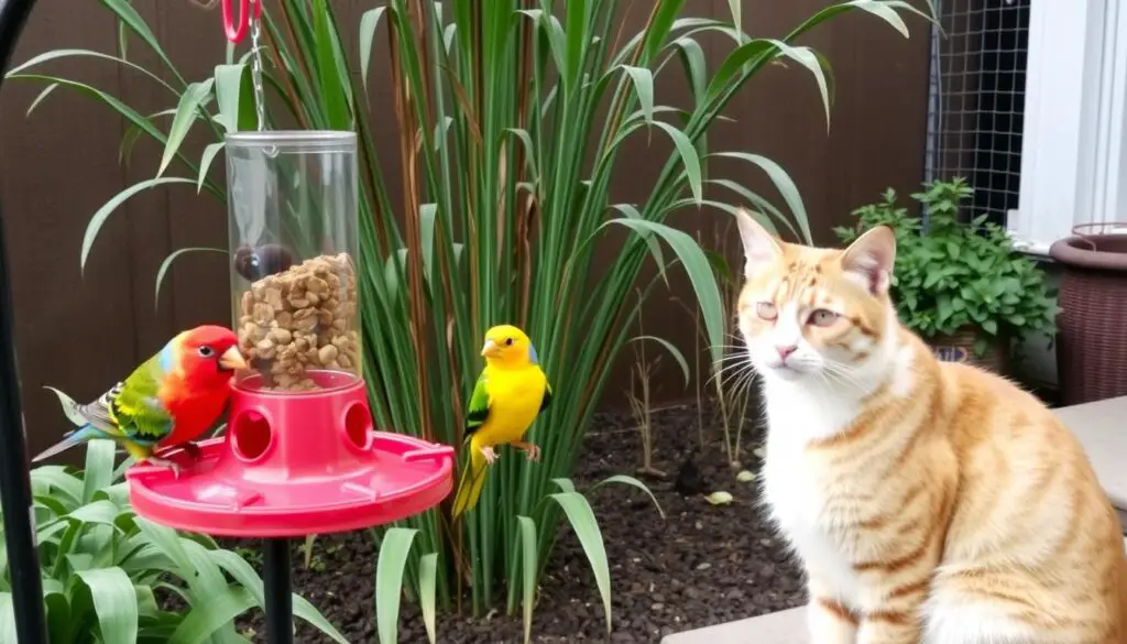 birds safe around cats