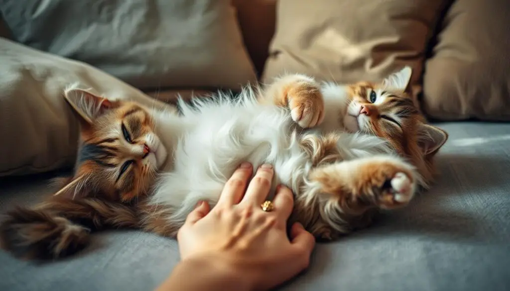 cat belly rubs