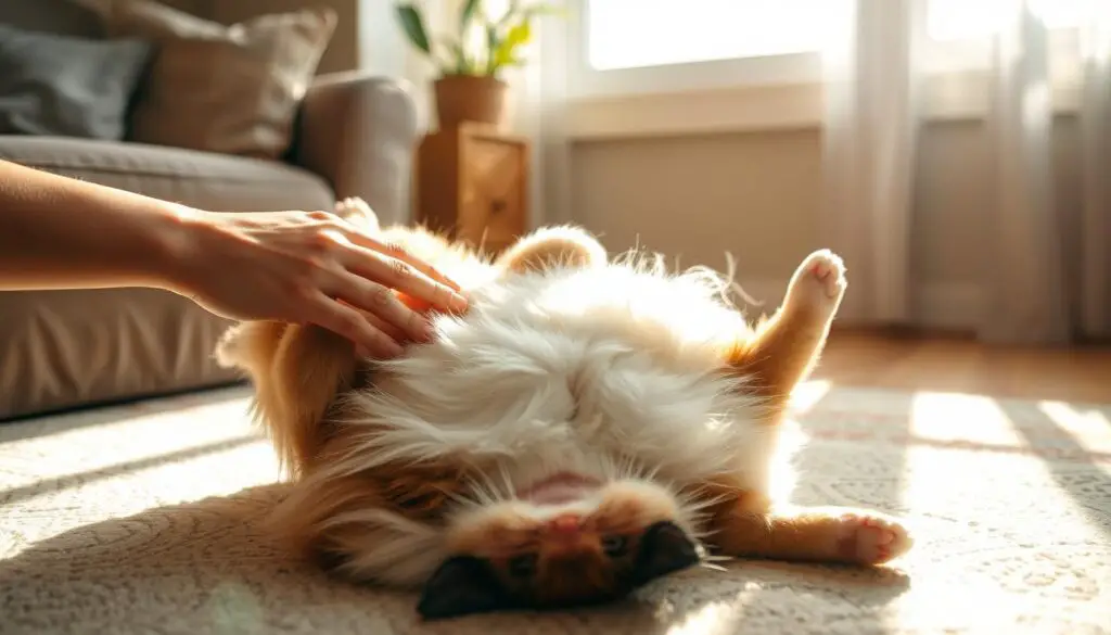 cat belly rubs