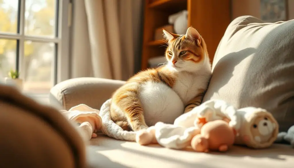 feline behavior during pregnancy